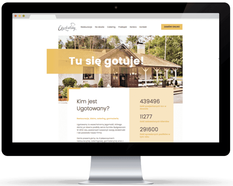 Projekt: Ugotowany - strona internetowa